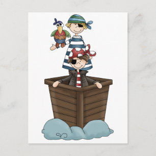 Two pirates postcard