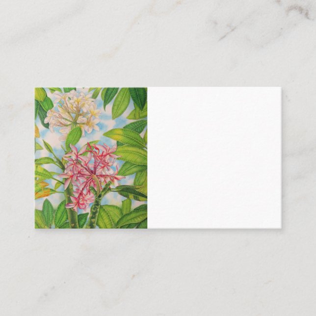 Two Plumeria Business Card (Front)
