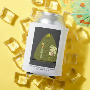 Two Ply Funny Cartoon Poster Can Cooler