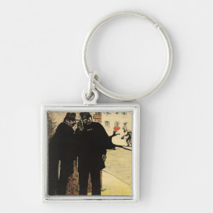 Two policemen hide from the Commissioner's wife Key Ring