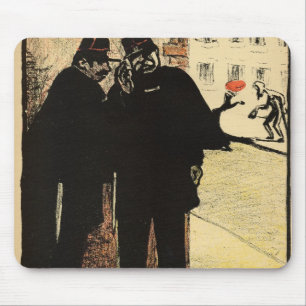 Two policemen hide from the Commissioner's wife Mouse Mat