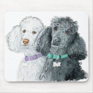 Two Poodles Mousepad