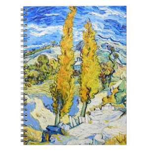 Two Poplars on a Hill Vincent van Gogh Notebook