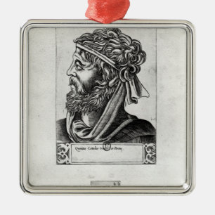 Two portraits of Catullus Metal Tree Decoration