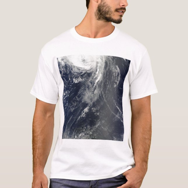 Two powerful storms span the Atlantic Ocean T-Shirt (Front)