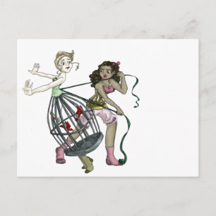 Two Pretty Birds Postcard