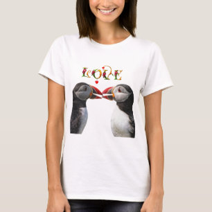 Two puffin kiss T-Shirt