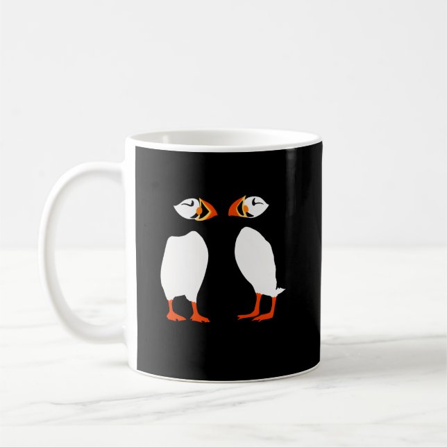 Two Puffins From Iceland Coffee Mug (Left)