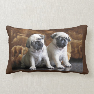 Two Pugs Pillow