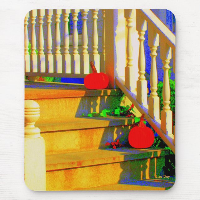 'Two Pumpkins' Mousepad (Front)