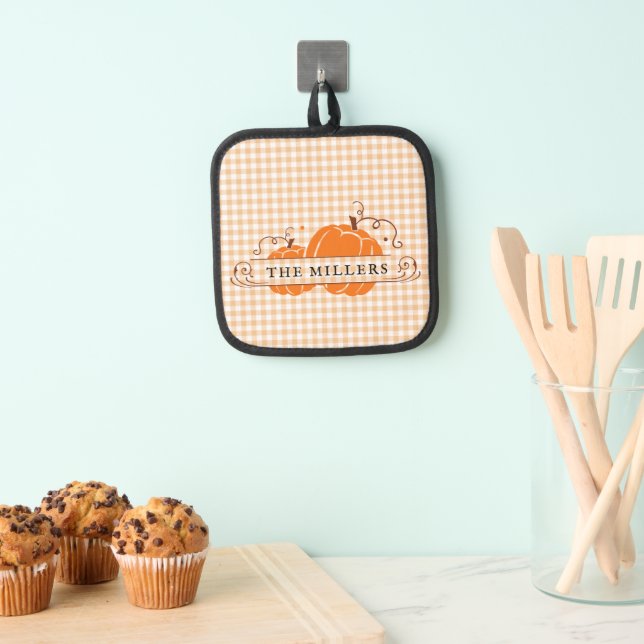 Two Pumpkins Personalised Pot Holder (Insitu(Hanging))