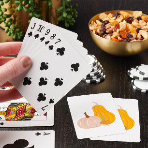 Two Pumpkins Playing Cards