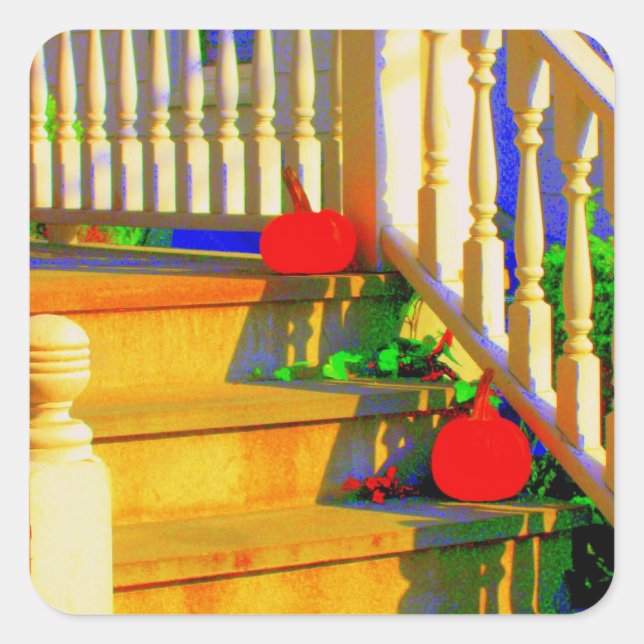 'Two Pumpkins' Stickers (Front)