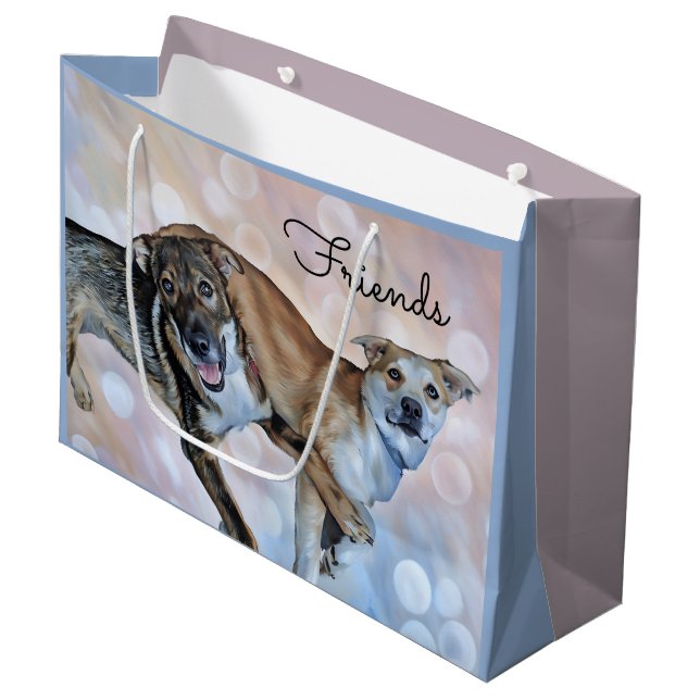 Two Puppy Friends Gift Bag (Front Angled)
