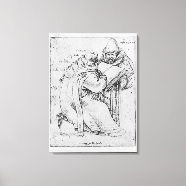 Two Rabbis Canvas Print (Front)