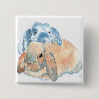 Two Rabbits Buttons