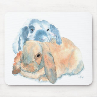 Two Rabbits Mousepad