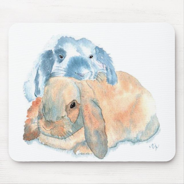 Two Rabbits Mousepad (Front)