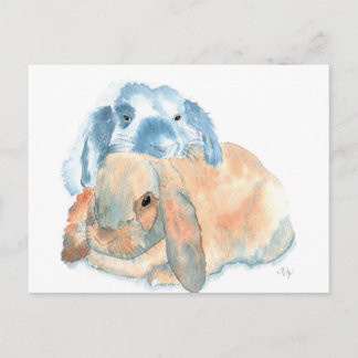 Two Rabbits Postcards