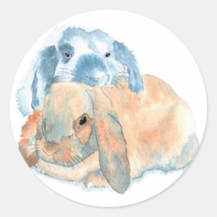 Two Rabbits Stickers