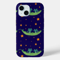 Two Raccoons in a Pea Pod | Whimsical Folk Art