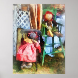 Two Rag Dolls at Flea Market Poster