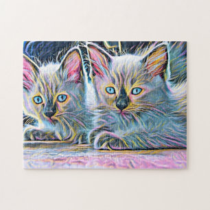 Two ragdoll kittens  jigsaw puzzle
