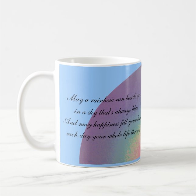 Two rainbow quotations - mug (Left)