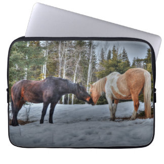 Two Ranch Horses "Year of the Horse" Equine Photo Laptop Sleeve