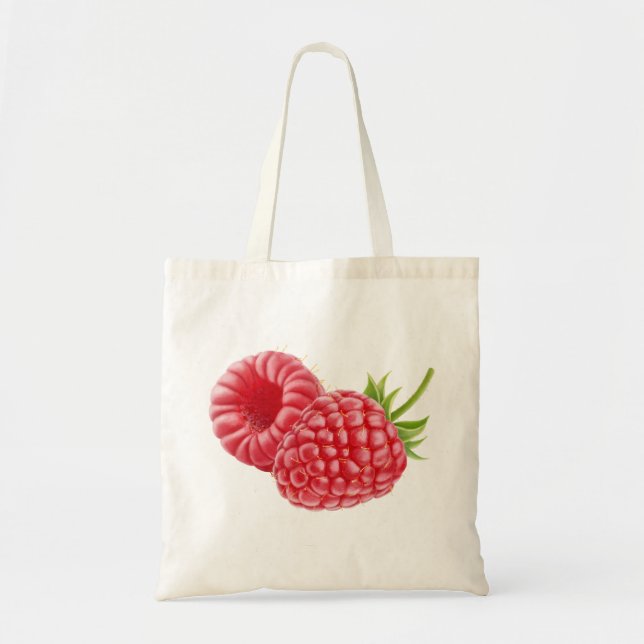 Two raspberries tote bag (Front)