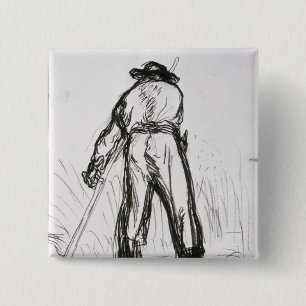 Two Reapers Seen from the Back 15 Cm Square Badge