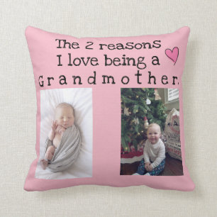 two reasons i love being a grandmother cushion