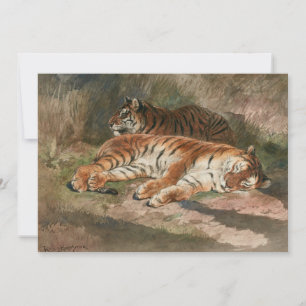Two Recumbent Tigers   Rosa Bonheur