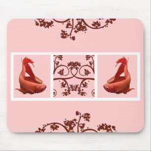 Two Red Bettas Filmstrip Mouse Mat