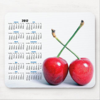 Two Red Cherries Photo 2012 Calendar Mousemat