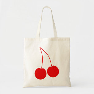Two Red Cherries. Tote Bag