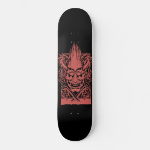 Two Red Demons with Swords Skateboard