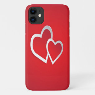 Two Red Hearts iPhone / iPad case