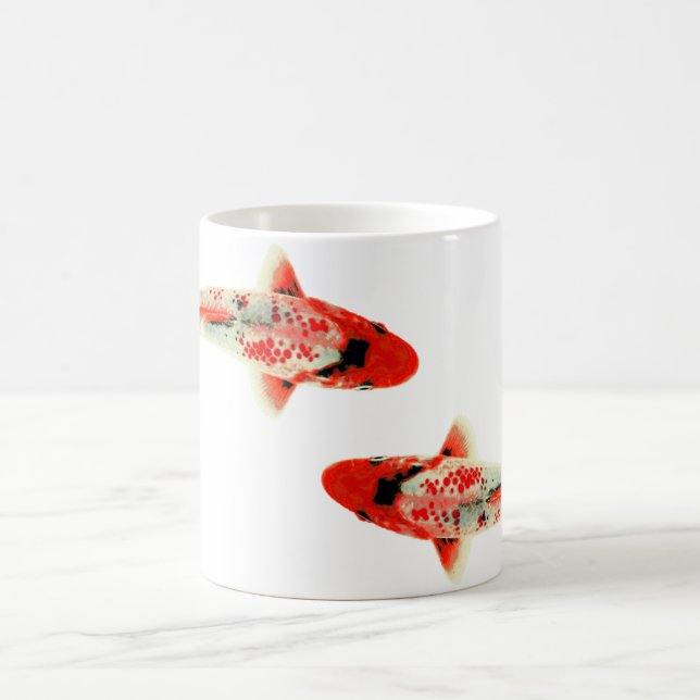 Two Red Koi Coffee Mug (Center)