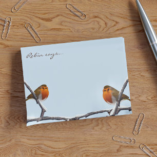 Two Red Robin Bird Post-it® Notes