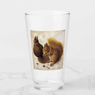 Two Red Squirrels (by Albrecht Dürer) Glass