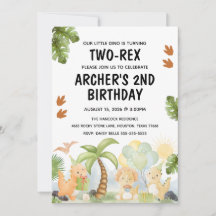 Two-Rex Dinosaur Birthday 