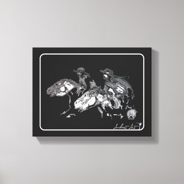 Two Riders Canvas Print (Front)