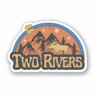 Two Rivers, Alaska Sticker
