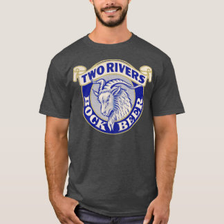 Two Rivers Bock Beer Retro Defunct Breweriana T-Shirt
