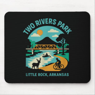 Two Rivers Park In Little Rock, Arkansas, Bridge V Mouse Mat