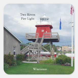 Two Rivers Pier Light sticker