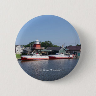 Two Rivers, Wisconsin button