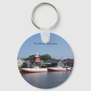 Two Rivers, Wisconsin key chain