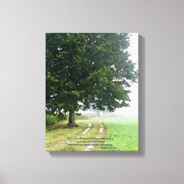Two Roads Diverged Canvas Print (Front)